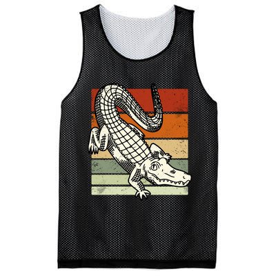 Retro Crocodile Mesh Reversible Basketball Jersey Tank
