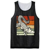 Retro Crocodile Mesh Reversible Basketball Jersey Tank