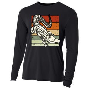 Retro Crocodile Cooling Performance Long Sleeve Crew