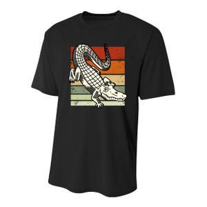 Retro Crocodile Youth Performance Sprint T-Shirt