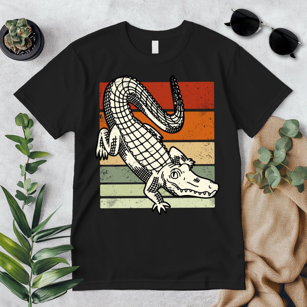 Retro Crocodile Premium T-Shirt