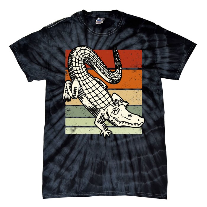 Retro Crocodile Tie-Dye T-Shirt