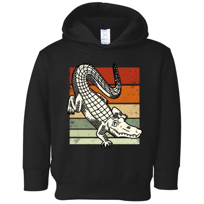 Retro Crocodile Toddler Hoodie