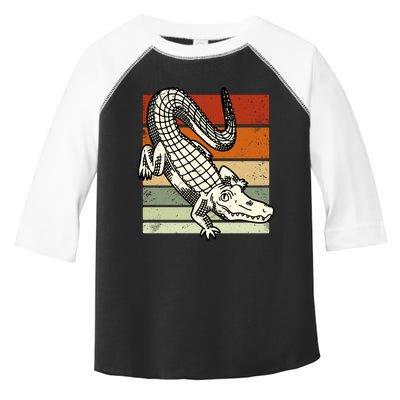 Retro Crocodile Toddler Fine Jersey T-Shirt