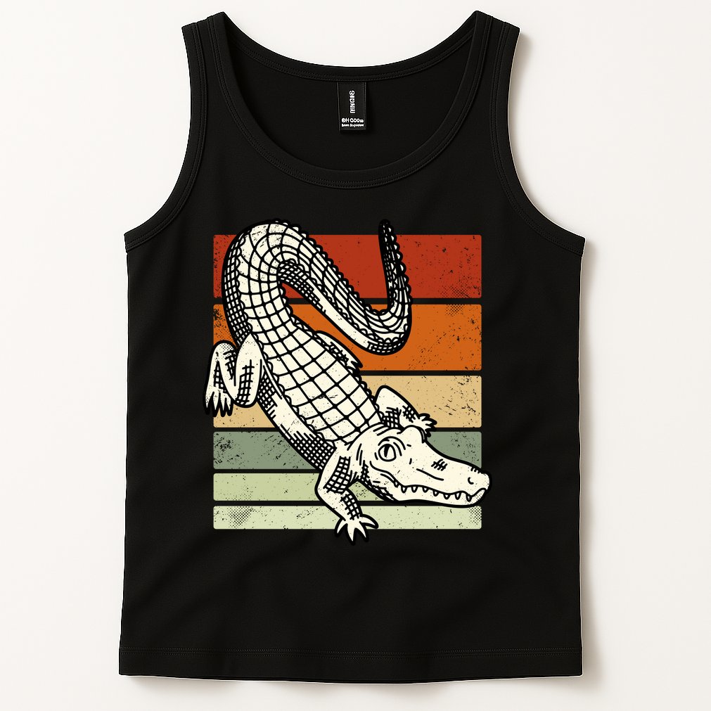 Retro Crocodile Tank Top