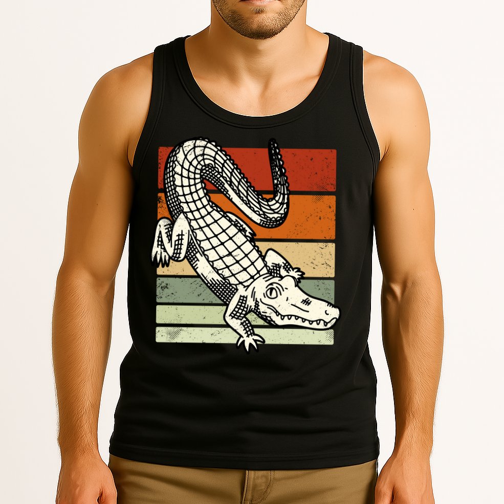 Retro Crocodile Tank Top