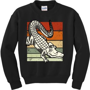 Retro Crocodile Kids Sweatshirt