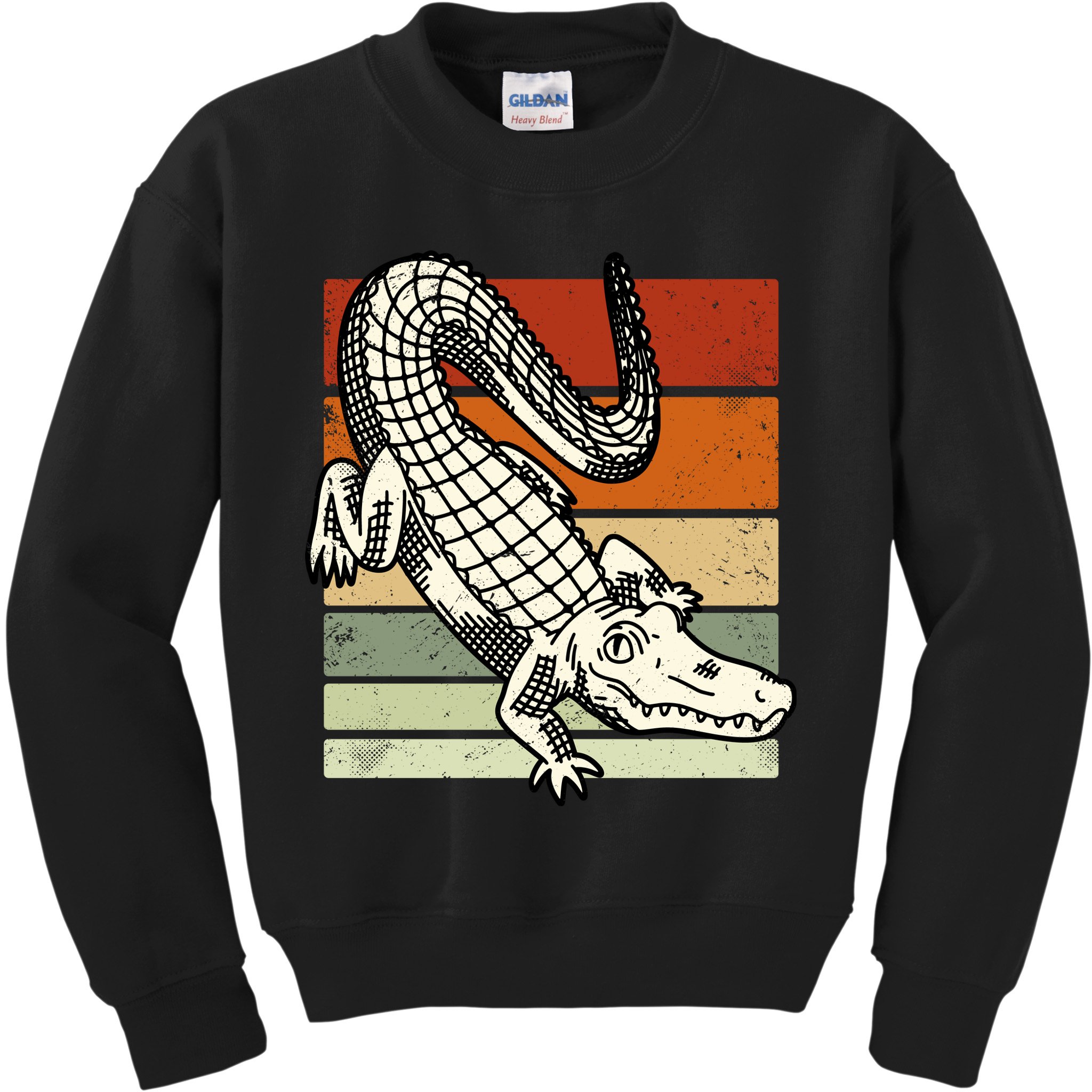 Retro Crocodile Kids Sweatshirt