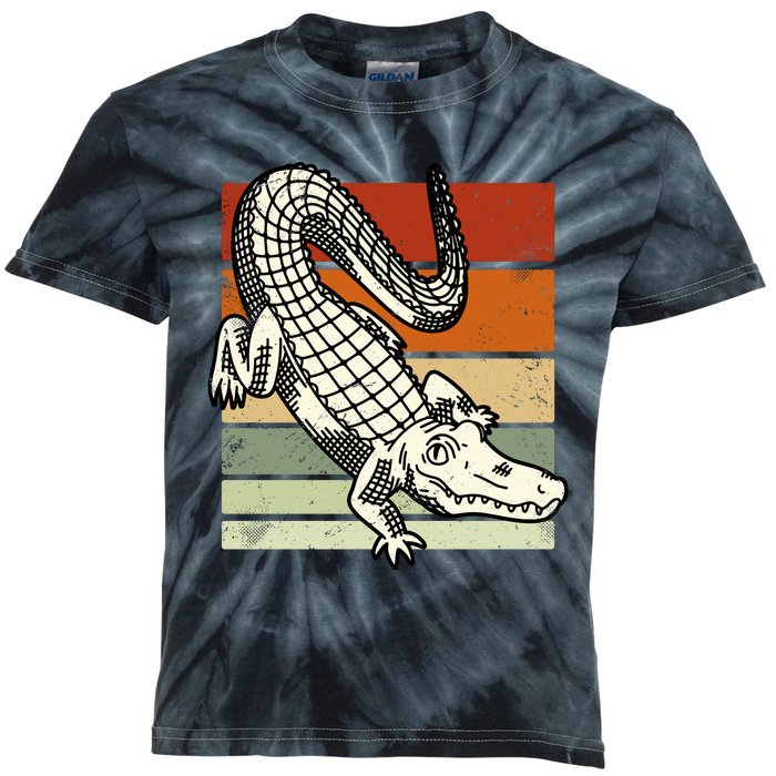 Retro Crocodile Kids Tie-Dye T-Shirt