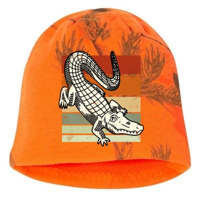 Retro Crocodile Kati - Camo Knit Beanie