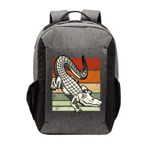 Retro Crocodile Vector Backpack