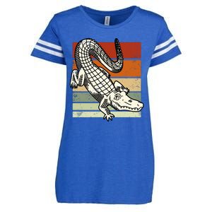 Retro Crocodile Enza Ladies Jersey Football T-Shirt