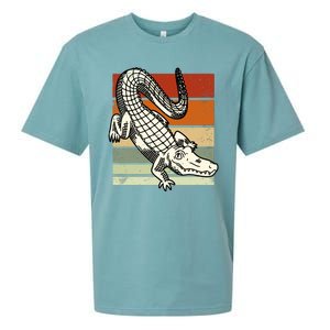 Retro Crocodile Sueded Cloud Jersey T-Shirt