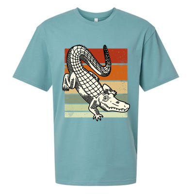 Retro Crocodile Sueded Cloud Jersey T-Shirt