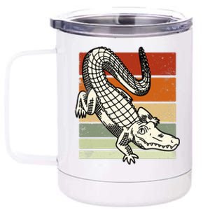 Retro Crocodile 12 oz Stainless Steel Tumbler Cup