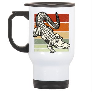 Retro Crocodile Stainless Steel Travel Mug