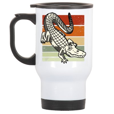 Retro Crocodile Stainless Steel Travel Mug