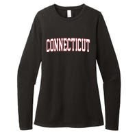 Retro Connecticut Red Vintage Connecticut Fun Throwback Womens CVC Long Sleeve Shirt