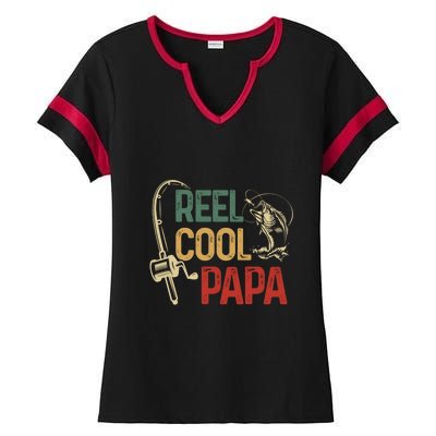 Reel Cool Reel Cool Papa Gift Ladies Halftime Notch Neck Tee