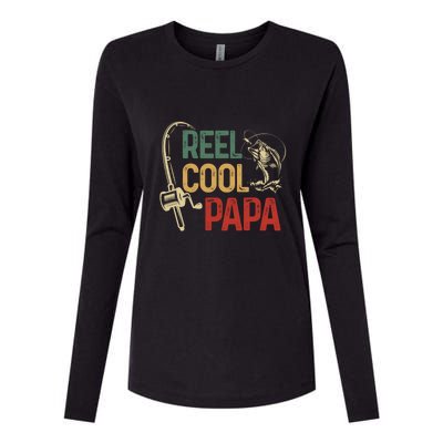 Reel Cool Reel Cool Papa Gift Womens Cotton Relaxed Long Sleeve T-Shirt