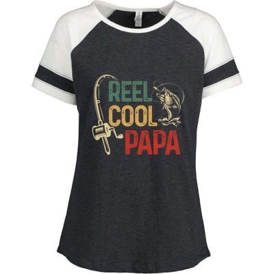 Reel Cool Reel Cool Papa Gift Enza Ladies Jersey Colorblock Tee