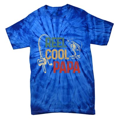 Reel Cool Reel Cool Papa Gift Tie-Dye T-Shirt