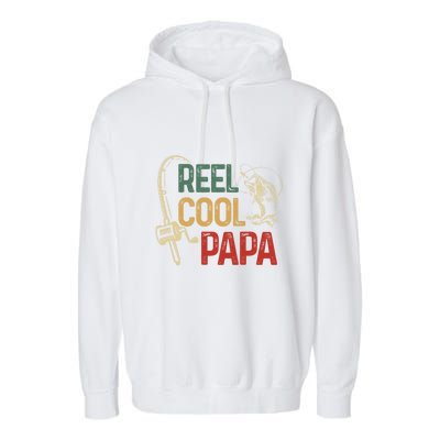 Reel Cool Reel Cool Papa Gift Garment-Dyed Fleece Hoodie