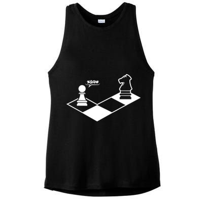 Retro Chess Ladies PosiCharge Tri-Blend Wicking Tank