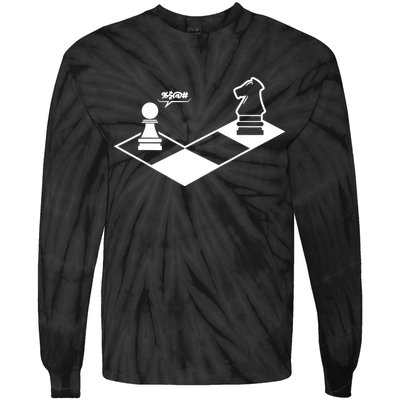 Retro Chess Tie-Dye Long Sleeve Shirt