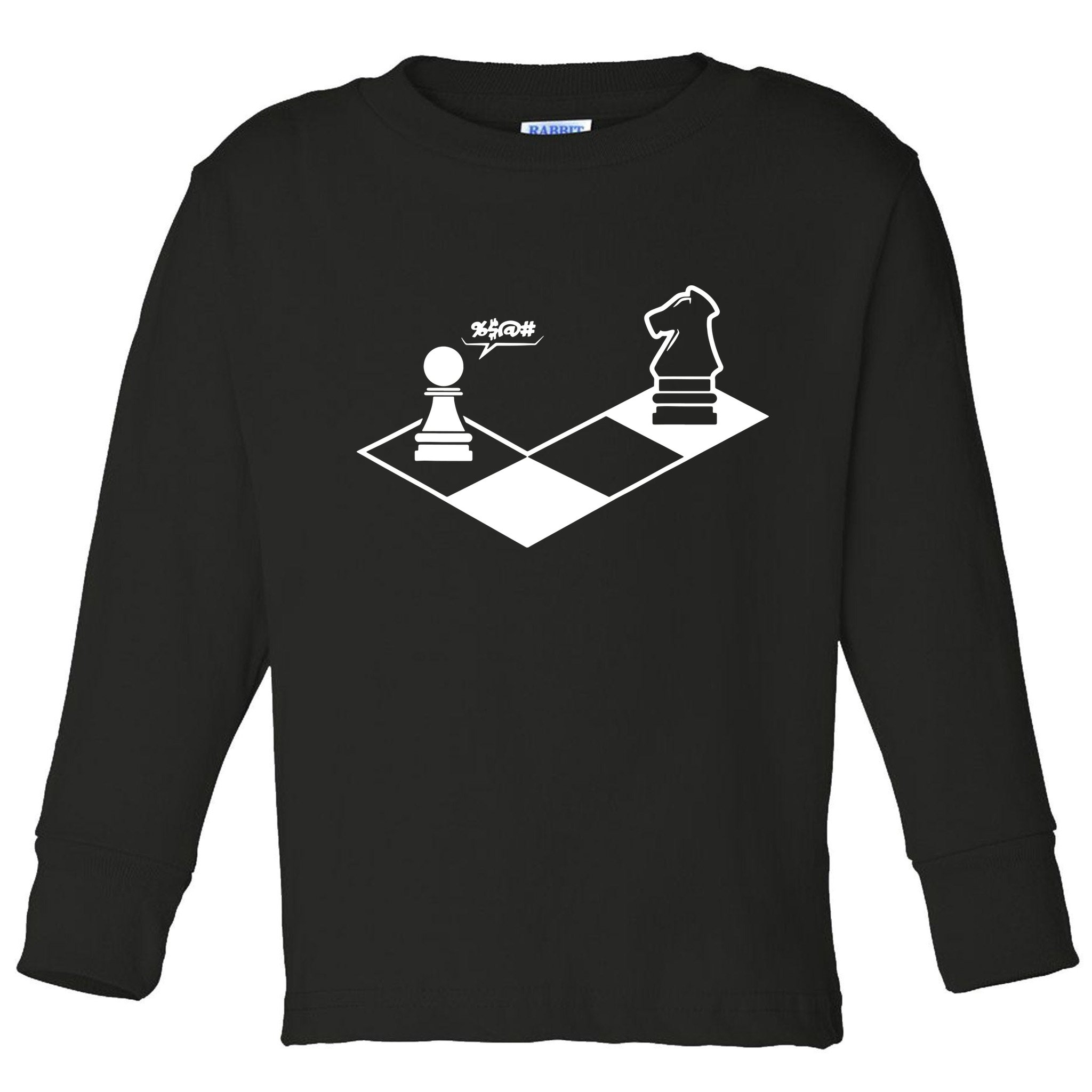 Retro Chess Toddler Long Sleeve Shirt