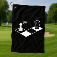 Retro Chess Golf Towel