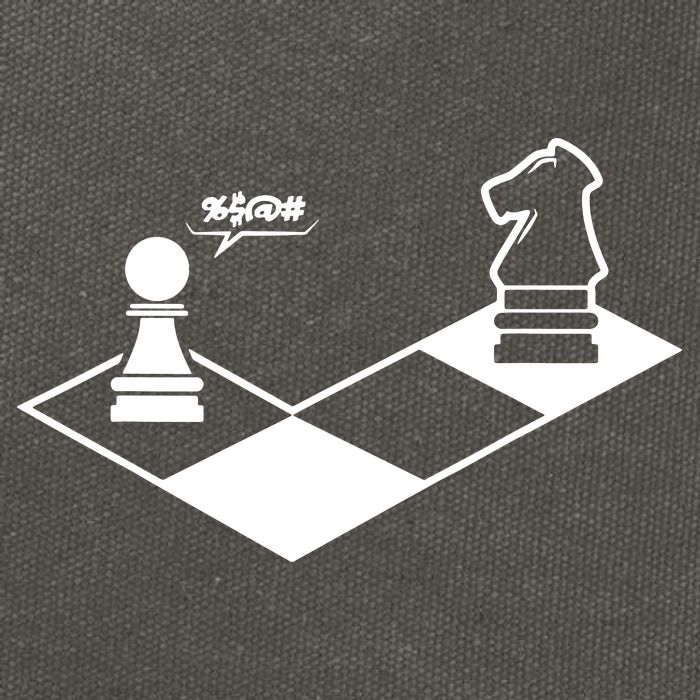 Retro Chess Cotton Canvas Backpack