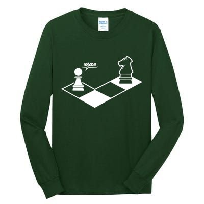 Retro Chess Tall Long Sleeve T-Shirt