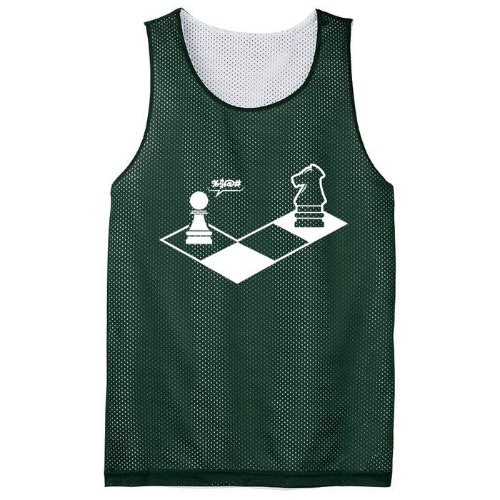 Retro Chess Mesh Reversible Basketball Jersey Tank