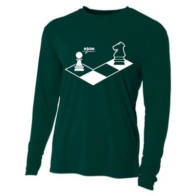 Retro Chess Cooling Performance Long Sleeve Crew