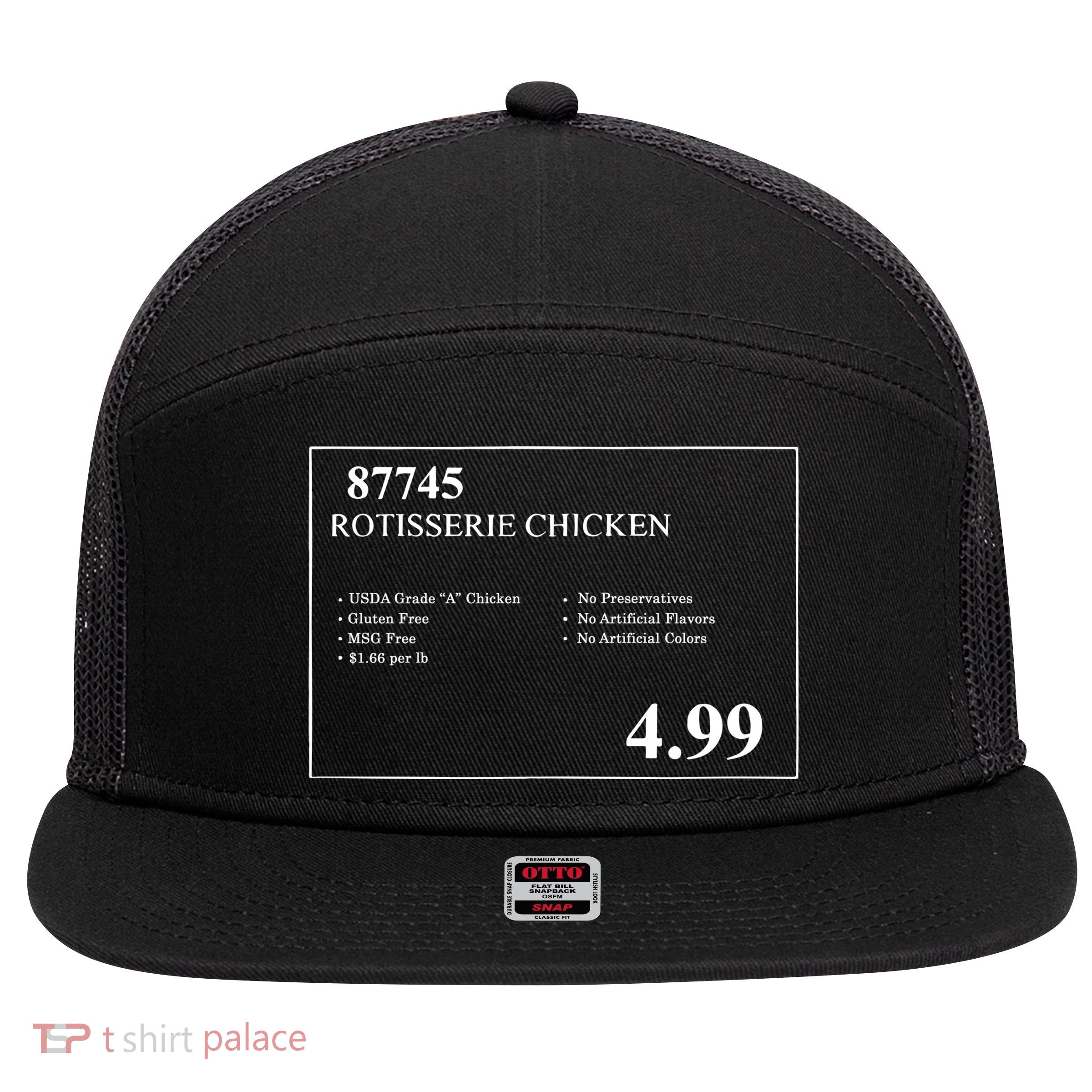 Rotisserie Chicken 7 Panel Mesh Trucker Snapback Hat