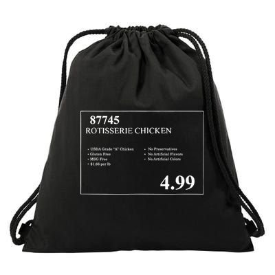Rotisserie Chicken Drawstring Bag