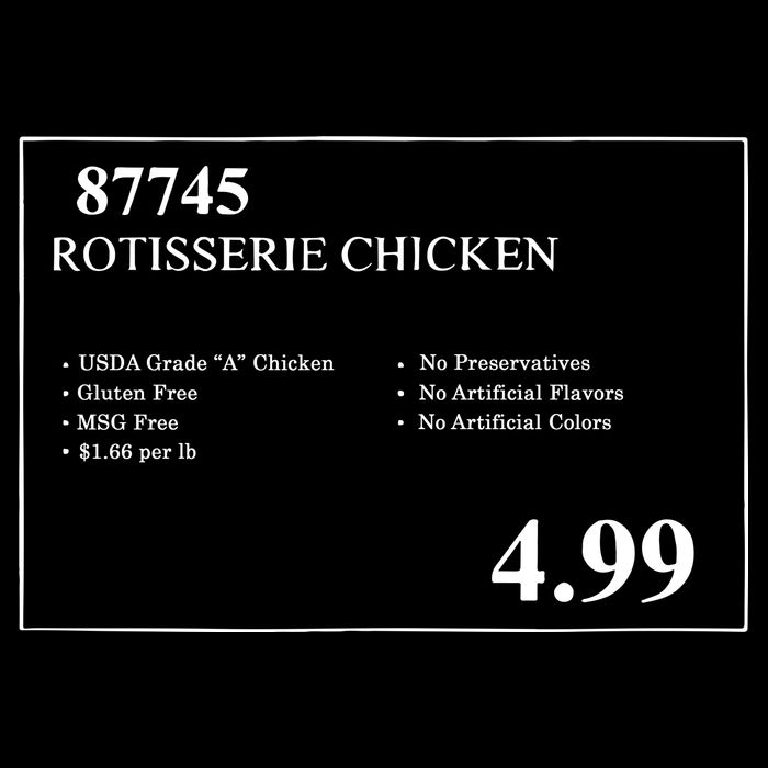Rotisserie Chicken Zip Tote Bag