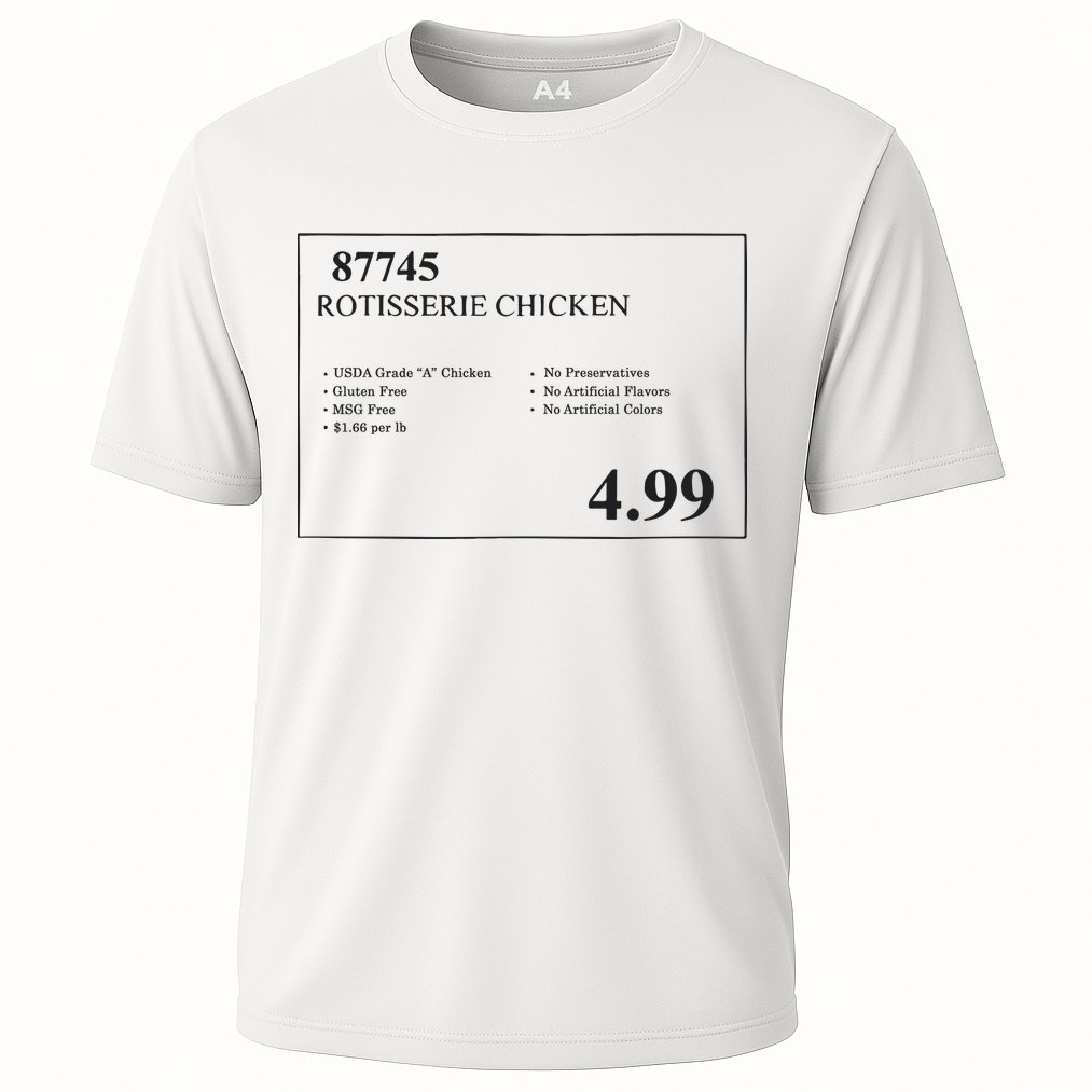 Rotisserie Chicken Cooling Performance Crew T-Shirt