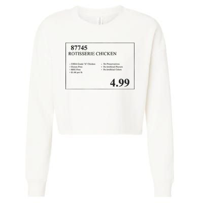 Rotisserie Chicken Cropped Pullover Crew
