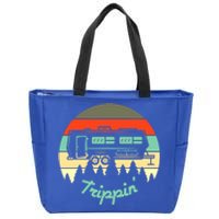 Rv Camper Road Trip Travel Trippin' Cool Gift Zip Tote Bag