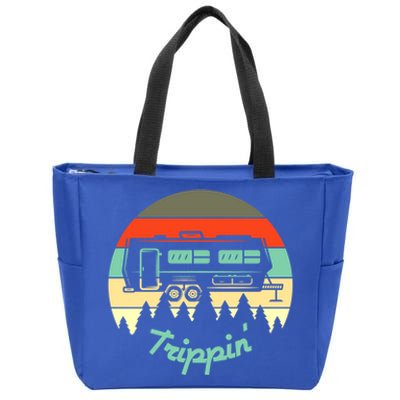 Rv Camper Road Trip Travel Trippin' Cool Gift Zip Tote Bag