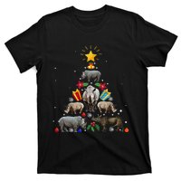 Rhino Christmas Rhinoceros Tree T-Shirt