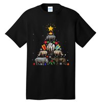 Rhino Christmas Rhinoceros Tree Tall T-Shirt