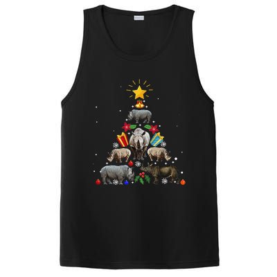 Rhino Christmas Rhinoceros Tree PosiCharge Competitor Tank