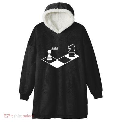 Retro Chess Hooded Wearable Blanket