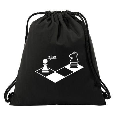 Retro Chess Drawstring Bag