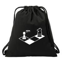 Retro Chess Drawstring Bag