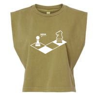 Retro Chess Garment-Dyed Women's Muscle Tee
