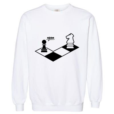 Retro Chess Garment-Dyed Sweatshirt